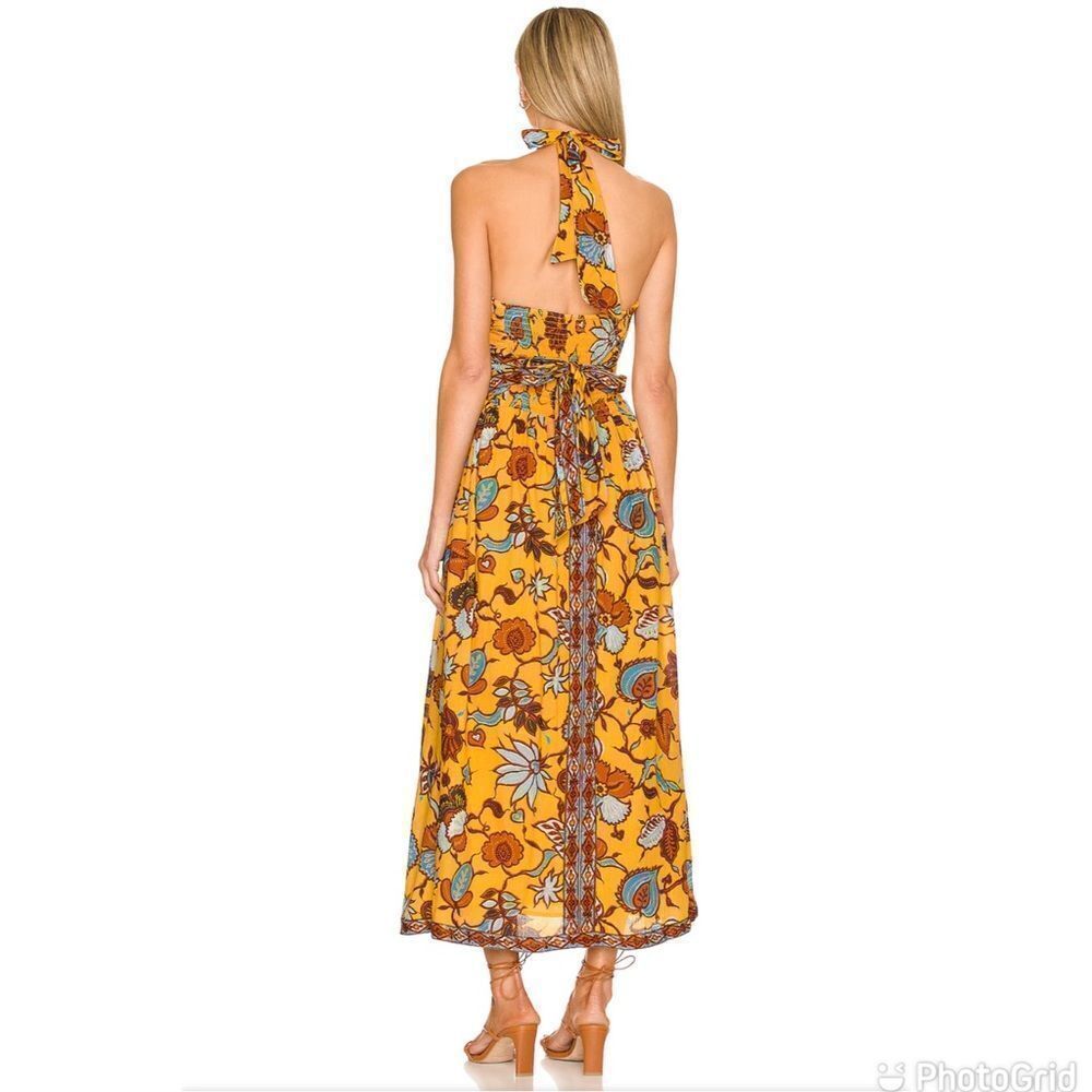 NEW Love The Label Ivy Dress in Sam Yellow XS Halter Midi - Picture 2 of 14